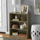 3 Shelf Wood Bookcase Wide Storage Display Book Bookshelf Adjustable Shelving