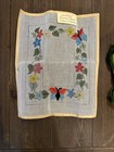 Vtg Needlepoint Canvas Picture Frame Hand Painted 10 Mesh With Some Thread 11x13