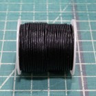 Lot Of 20 Black Round Leather Lace Spools - 1 Mm X 25 Yd   500 Yds Jewelry Craft