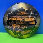 Vintage Turkish Etched Copper Plate Istanbul Wall Plaque 8 Inch 1960s Handmade