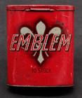 Rare Advertising Emblem Maduro Cigars Tobacco Vertical Pocket Tin 1920 s