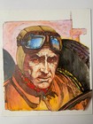 Original Artwork 1953 Ferrari Driver Louis Rosier And The Ferrari 4 5 Monoposto