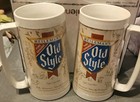 1978 Thermo-serv Plastic Heilemans Old Style Beer Mug Made In Usa Lot Of 2