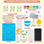 Air Dry Clay Kit For Adults  Pottery Set For Beginners With Clay  Sculpting Tool