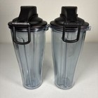 Vitamix 20oz Travel To-go Tumbler   Lid Smoothie Container Personal Cup Lot Of 2