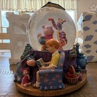 Disney Store Winnie The Pooh 1993 Snow Globe Pooh   Tigger W  Christopher Robin