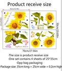 Waterproof Sunflower Flower Removable Wall Sticker Art Home Decal Mural Wall N3