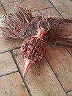 2 Copper Dowsing Pendulums  Vortex And Rudraksha Seed Dowsing  Pendulums