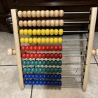 Wood Beads Abacus Children s Educational Math Learn Count 10 Rows Preschool