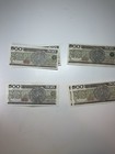 1983 1984 Mexico 500 Pesos Aztec Calendar 4 Set Consecutive Unc 9 Banknotes P-79