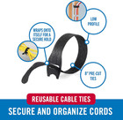 Velcro Brand One-wrap Cable Ties  100pk  8 X 1 2  Black Cord Organization Straps