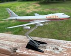 Vtg Aero Mini Diecast American Airlines Boeing 747 Model Airplane Japan W stand