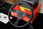 14  350mm  Momo Montecarlo Genuine Leather Thickened Spoke Sport Steering Wheel