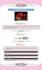 Auction Template Pink Rose Header Design - Free Shipping