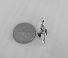 Sterling Silver 21mm Knight In Shining Armor Charm  