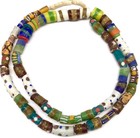 Variety Of Handmade Ghana Recycled Glass African Trade Beads-ghana  
