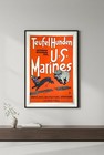          Teufel Hunden U s  Marines Poster - Retro Military Recruitment - 16x24   