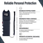 Sabre 2-in-1 Black Stun Gun With Flashlight   Anti-grab Bar Technology  s-1009 