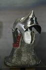 Medieval Knight Bascinet Helmet With Chainmail Aventail - Battle-ready Helmet