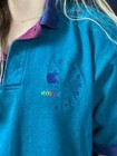 Rare Vintage 90s Apple Polo Shirt Mosaic Large