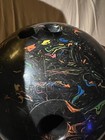 Manhattan Bowling Ball Black With Multi Color Swirls