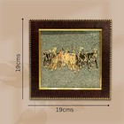 Pyrite Stone Frame With Vastu Seven Running Horses With Sun To Attract Money