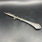 Antique Sterling Silver Art Nouveau Stiletto Punch Awl With Adjustable Slide