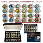 American Women Quarters Colorized 20-coin Set   4 Exclusive Bonus Coins With Box