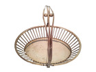 Antique Silver Basket Marked Mbc Ep Number 001782