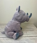 Kohl s Cares Rhino 10  Plush Stuffed Animal Toy Rhinoceros Gray Sewn Eyes