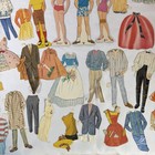 Vintage 1960s Mattel Barbie Ken Skooter Paper Dolls Clothes Mixed Cut Lot