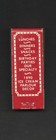 Farrell s Ice Cream Parlour California Full Unused 10-strike Vintage Matchbook