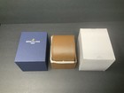 Authentic Breitling Outer Box  Genuine   Oem With Leather Case  Complete Set 