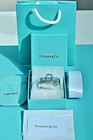 Tiffany   Co Silver 925 World Travel Miniature Suitcase Novelty Pill Box  unused