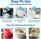 Ultimate Yogurt Strainer - Make Delicious  High Protein  Greek Yogurt