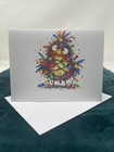 Funny Christmas Bird Greeting Card Set Of 6  a2  Blank Folded Handmade Landscape