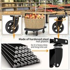 Platform Truck Foldable Push Cart Dolly 330lb Weight Capacity  Adjustable Hand 