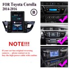 Fit For Toyota Corolla 2014-2016 Carplay Android 13 Car Stereo Radio Gps Wifi Bt