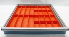 140 Pba Red Plastic Box Assortment- 2 Inch Deep Drawer Organizer Fits Lista  Etc
