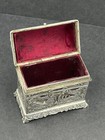 Ornate Treasure Chest Continental Silver Casket Box Jewellery Box London 1891