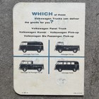Vtg Volkswagen Consumer Savings Pamphlet Booklet Panel Pick Up Truck Kombi Van