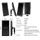 2ch 10 36  Monitor R L Side Electronic Rear View Mirror Camera Truck trailer bus