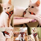 Cat Harness Vest Walking Lead Leash For Puppy Dogs Collar Polyester Adjustable