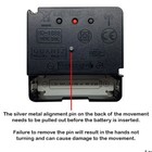 Hd-1688 Radio Controlled Ticking Msf Quartz Clock Movement Mechanism 130mm Hands