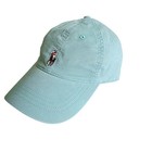 Nwt Polo Ralph Lauren Green Dad Hat Leather Strapback Cap