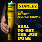 Stanley S420 Specialty Aquarium Silicone  10 1oz    2 Pack - Black