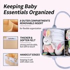 Baby Diaper Caddy Organizer For Changing Table  Baby Storage Basket For Diape   