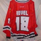 2016 17 Portland Winterhawks Game Worn Used Chl Hockey Jersey Stem Pixel Revel