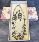 Joyfolie Women s Jewelery Layered Necklace And Earrings Set Antique Bronze