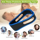 2-piece Adjustable Sleep Apnea Relief Anti-snoring Chin Strap
